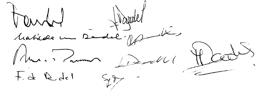 Signatures