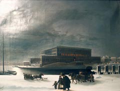 Stockholm, palais royal, par Fritz de Dardel 1846