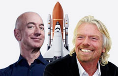 Bezos + Branson