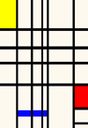 Mondriaan Rouge, jaune, bleu